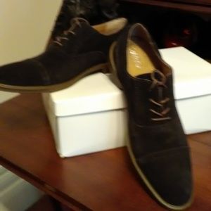 Calvin Klein B5rown Suede Oxfords Sz11D New! 69.00